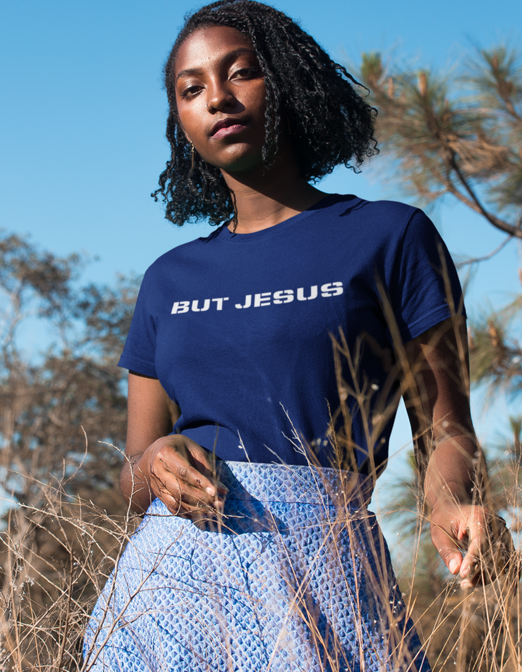 BUT JESUS TEE (BLUE)