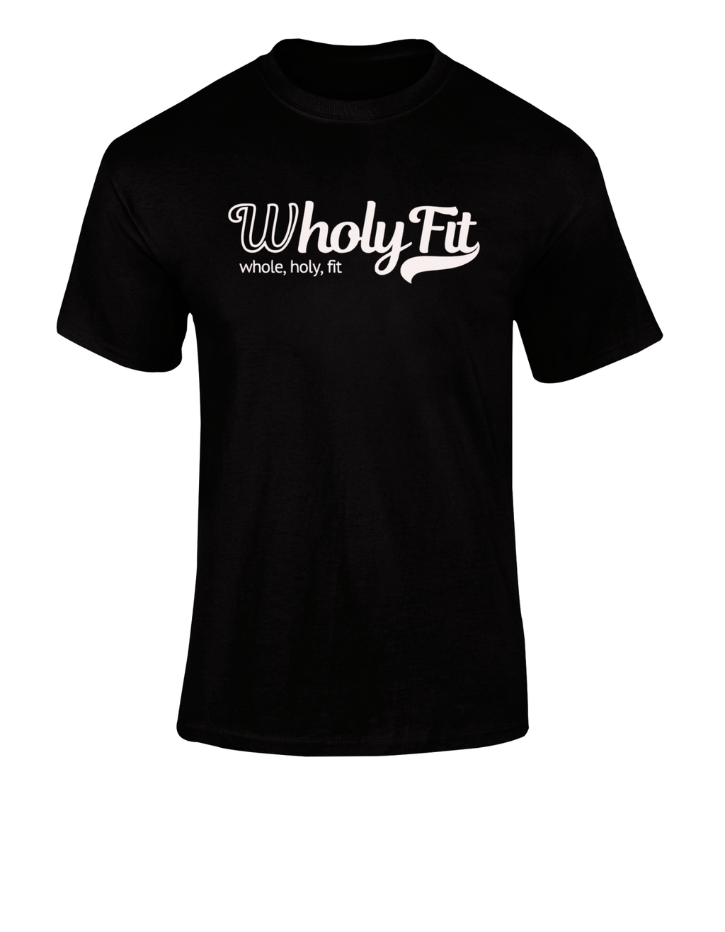 WHOLYFIT LOGO TEE (BLACK)