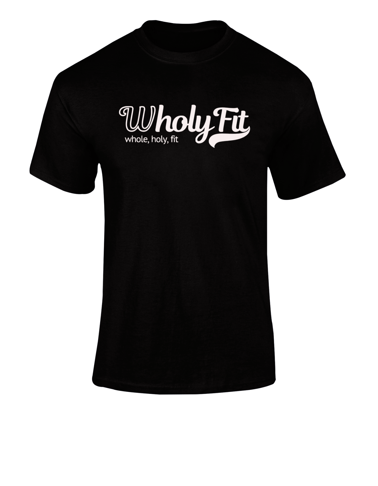 WHOLYFIT LOGO TEE (BLACK)