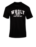 WHOLYFIT UNIVERSITY TEE (BLACK)
