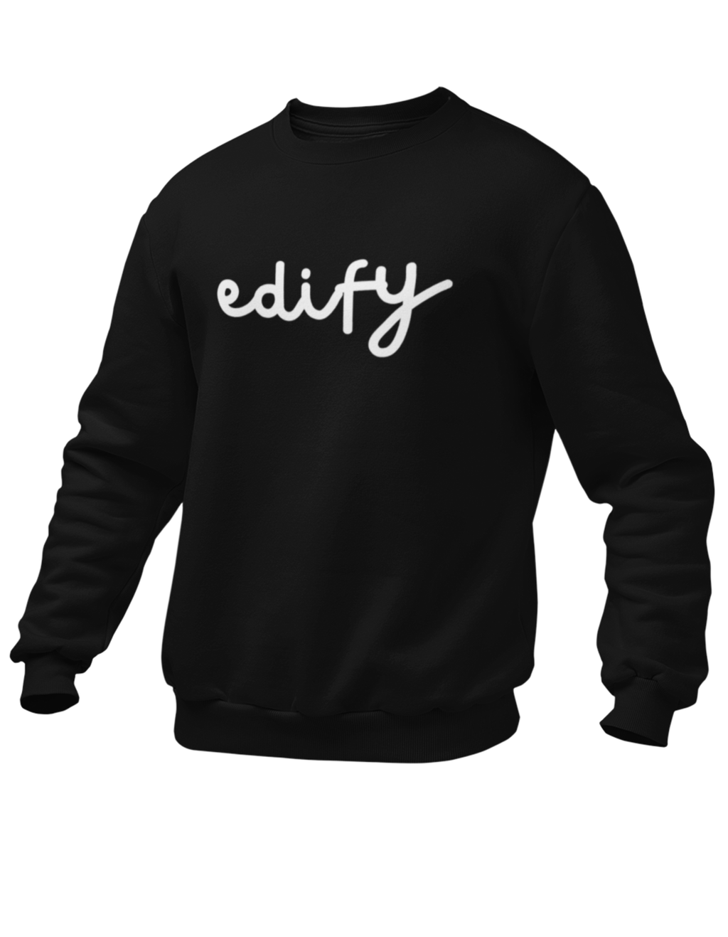 EDIFY CREWNECK SWEATSHIRT (BLACK)