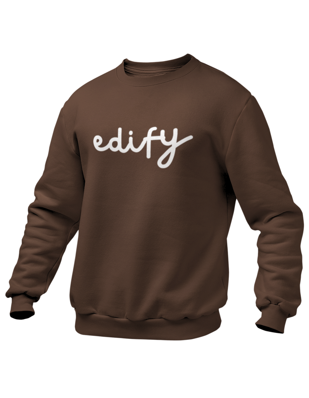 EDIFY CREWNECK SWEATSHIRT (BROWN) (Best Seller)