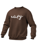 EDIFY CREWNECK SWEATSHIRT (BROWN) (Best Seller)