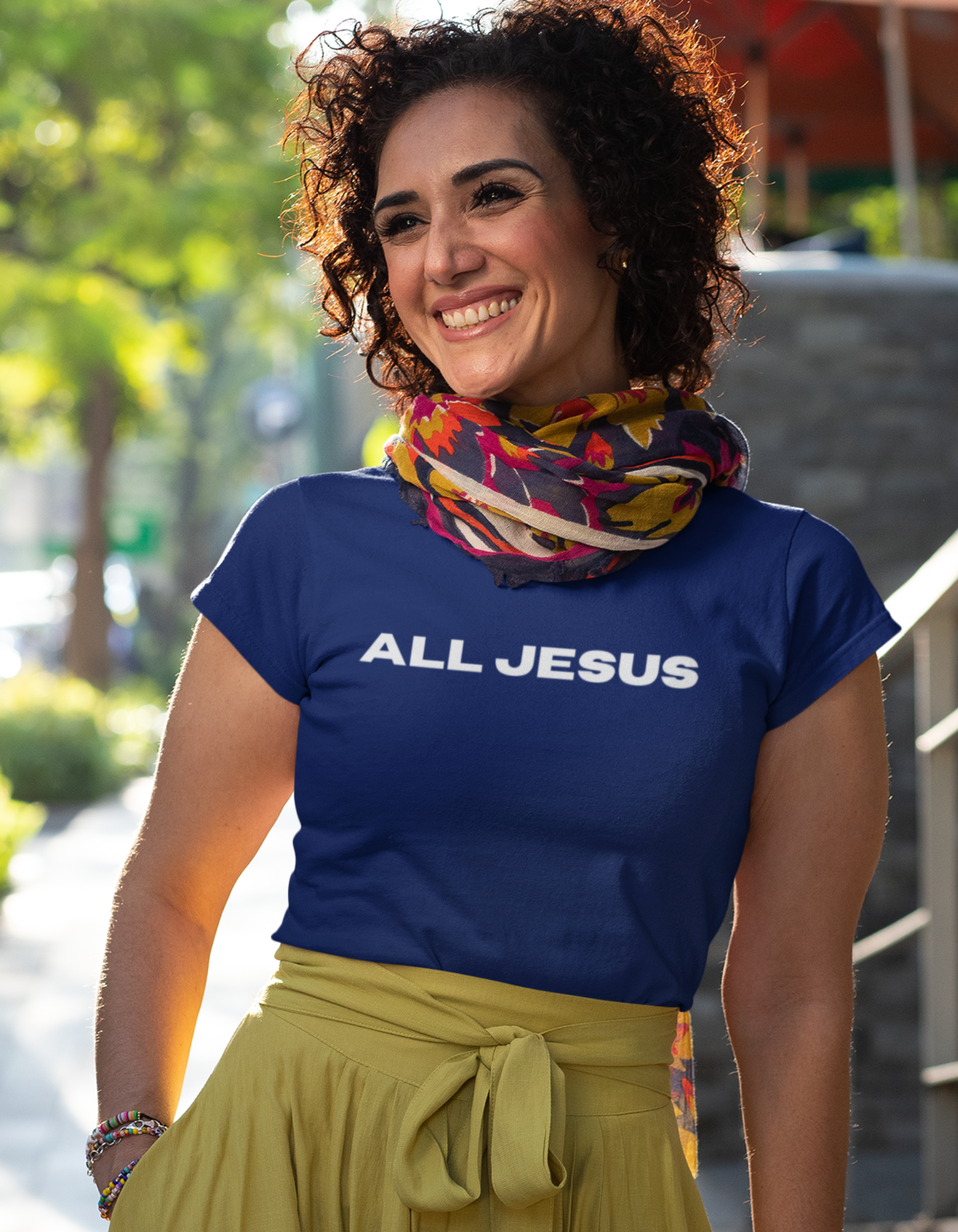 ALL JESUS TEE (BLUE)