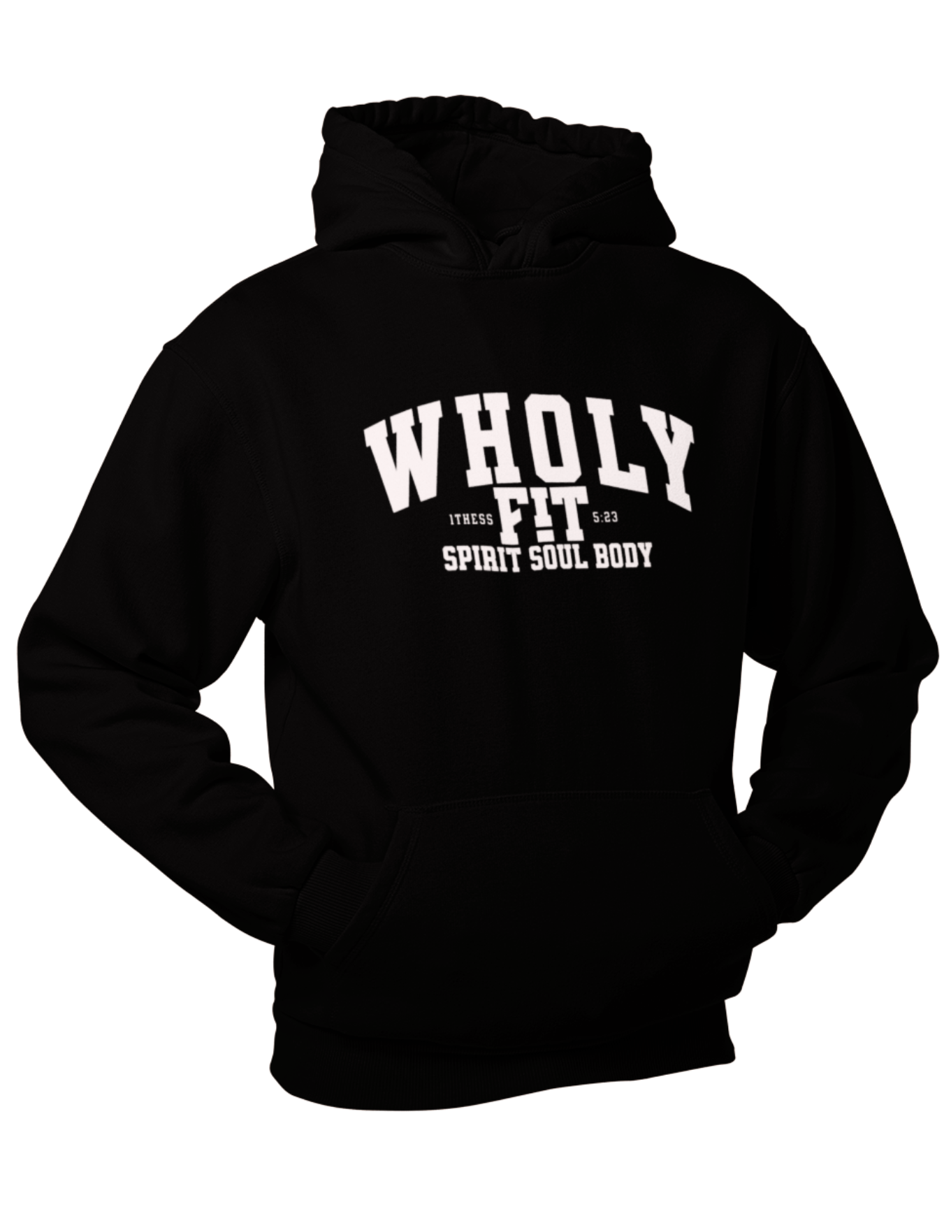 WHOLYFIT UNIVERSITY HOODIE (BLACK)