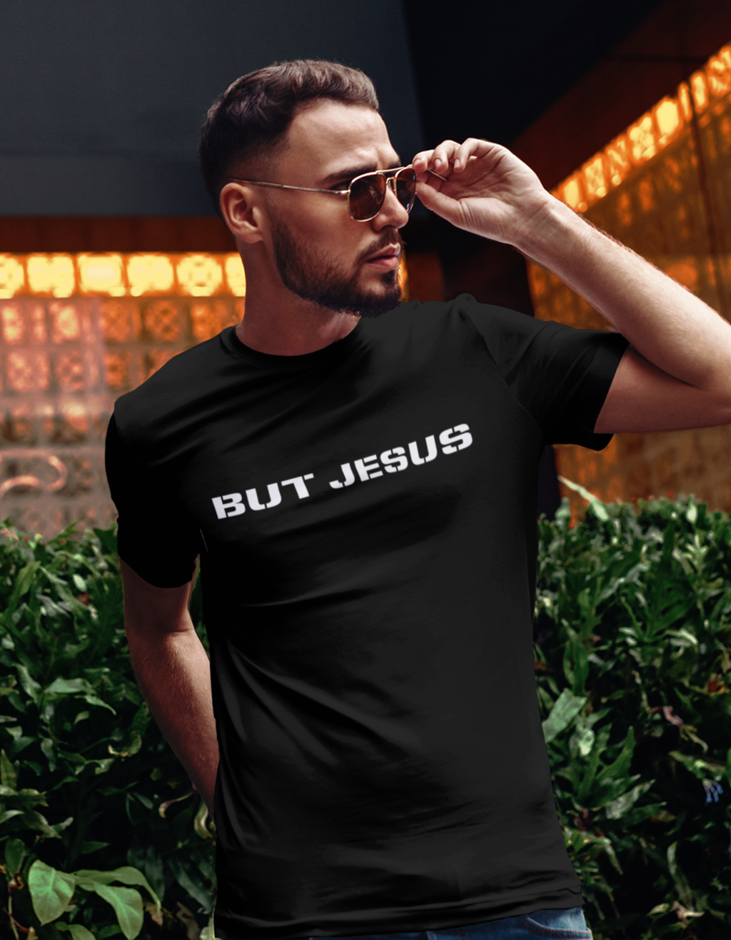 BUT JESUS TEE (BLACK)