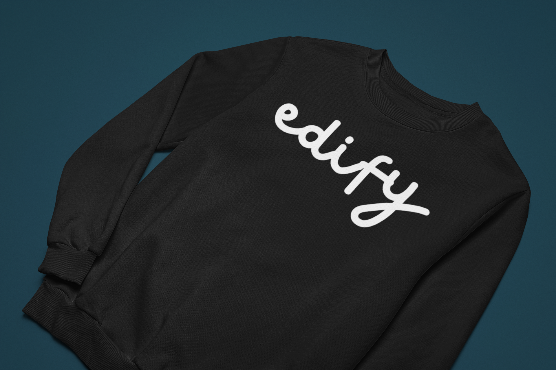 EDIFY CREWNECK SWEATSHIRT (BLACK)