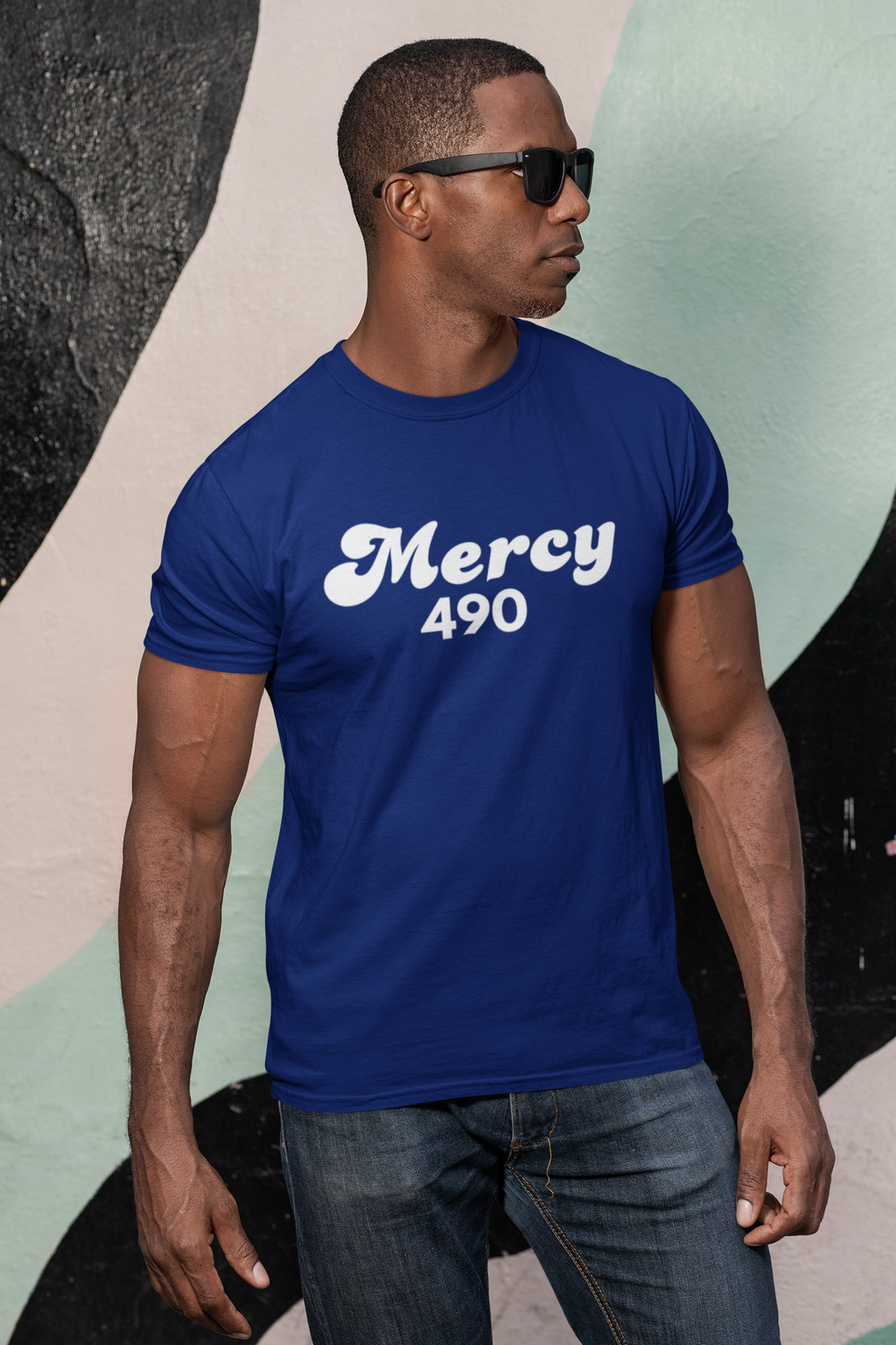 MERCY490 TEE (NAVY)