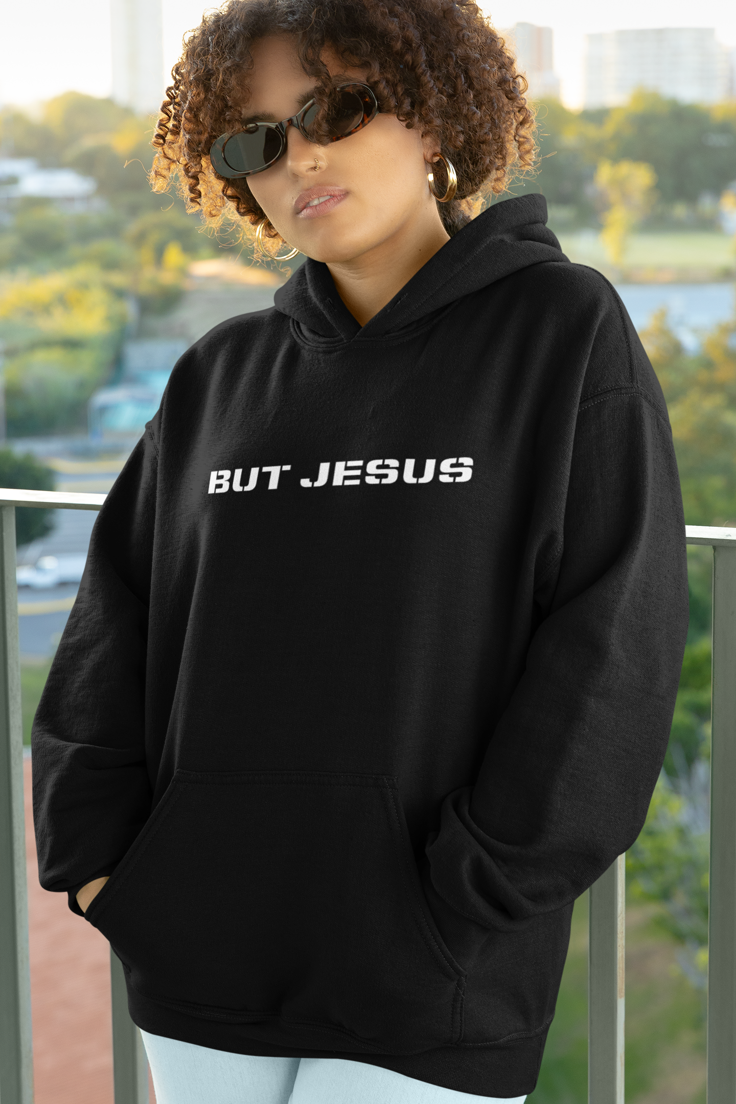 BUT JESUS HOODIE (BLACK)
