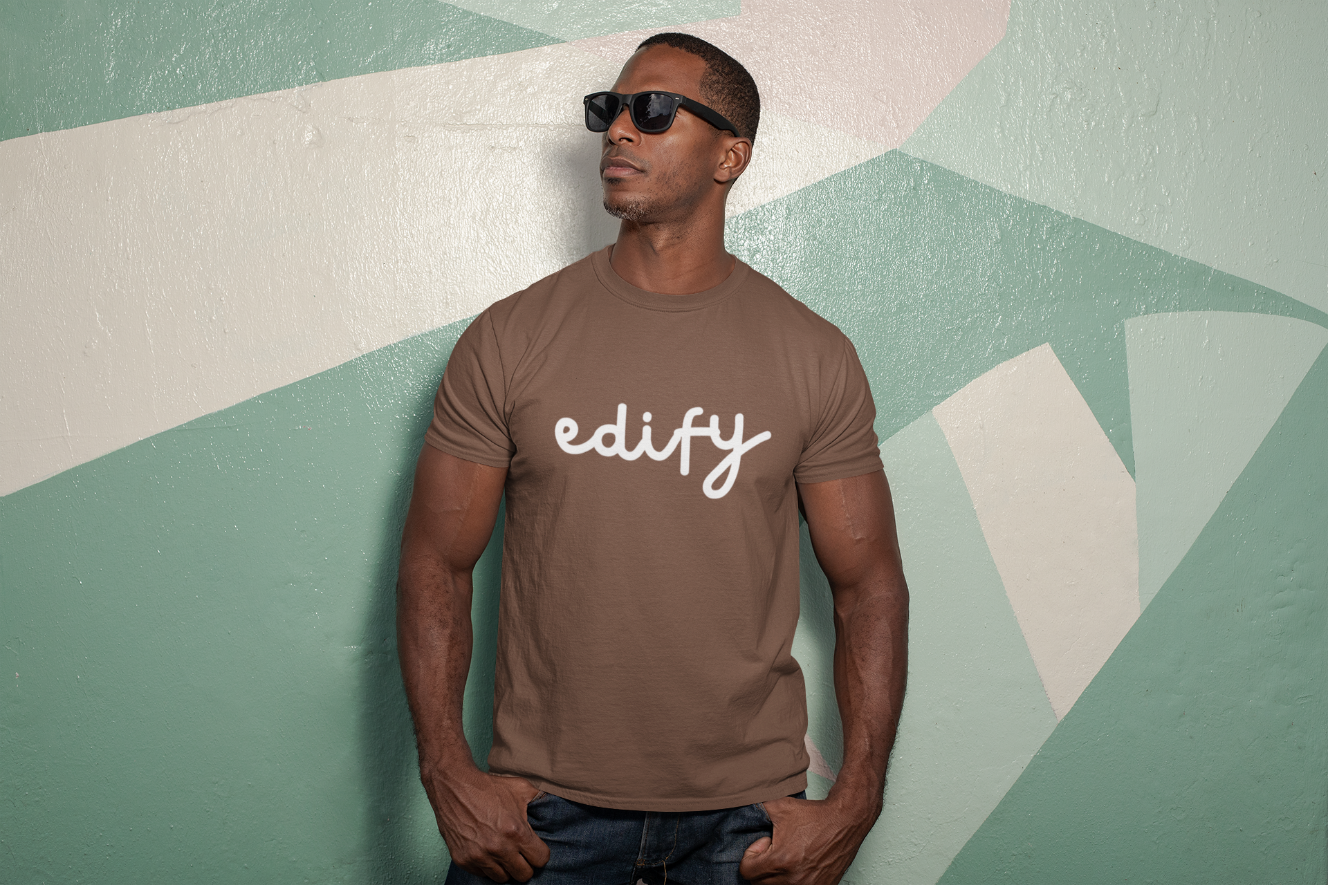 EDIFY TEE (BROWN)